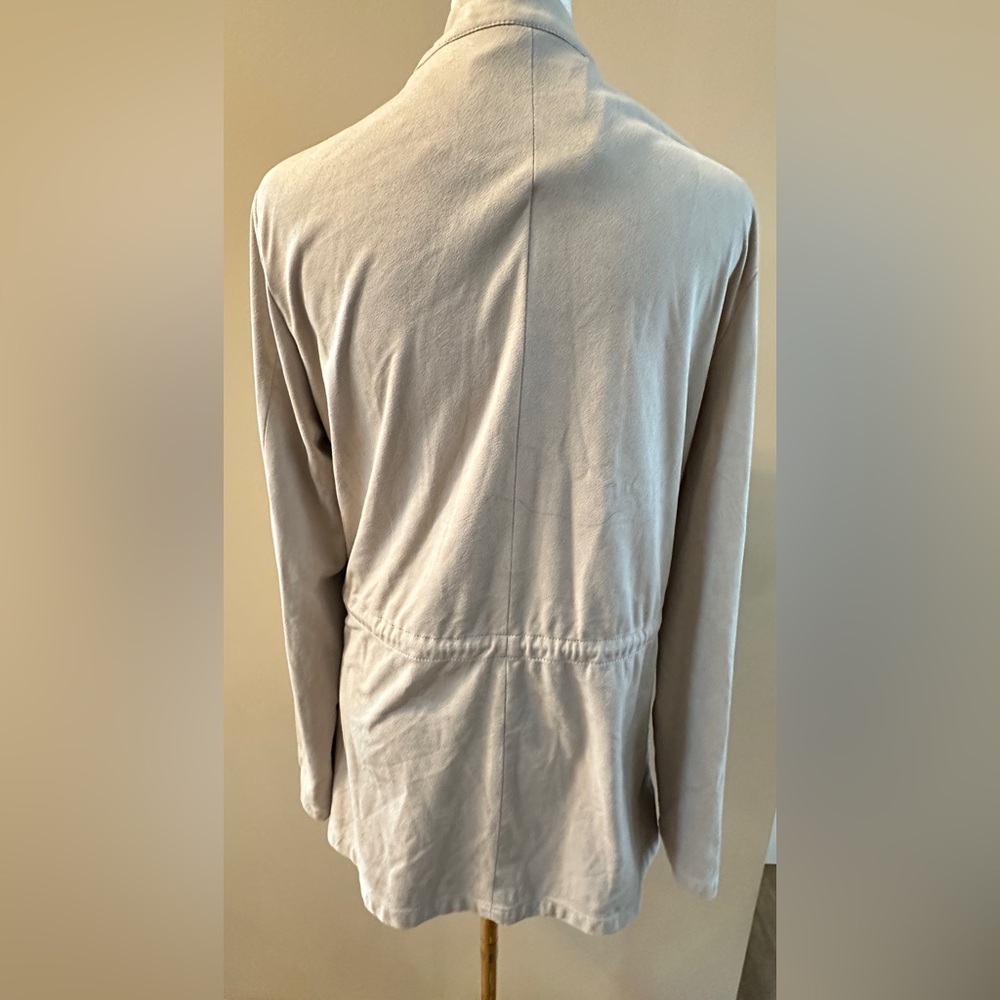 Thread & Supply Beige Drawstring Drape Jacket - image 2